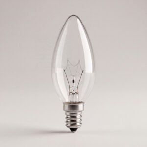 E12 Candle Bulb 40W Clear