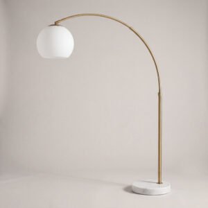 Floor Lamp Arc Brass Large