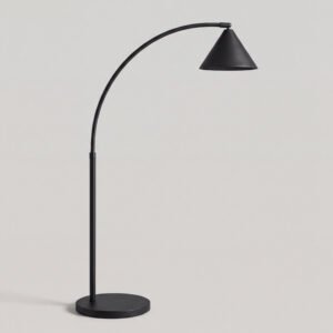 Floor Lamp Arc Steel Black
