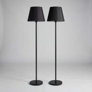 Floor Lamp Pair Steel