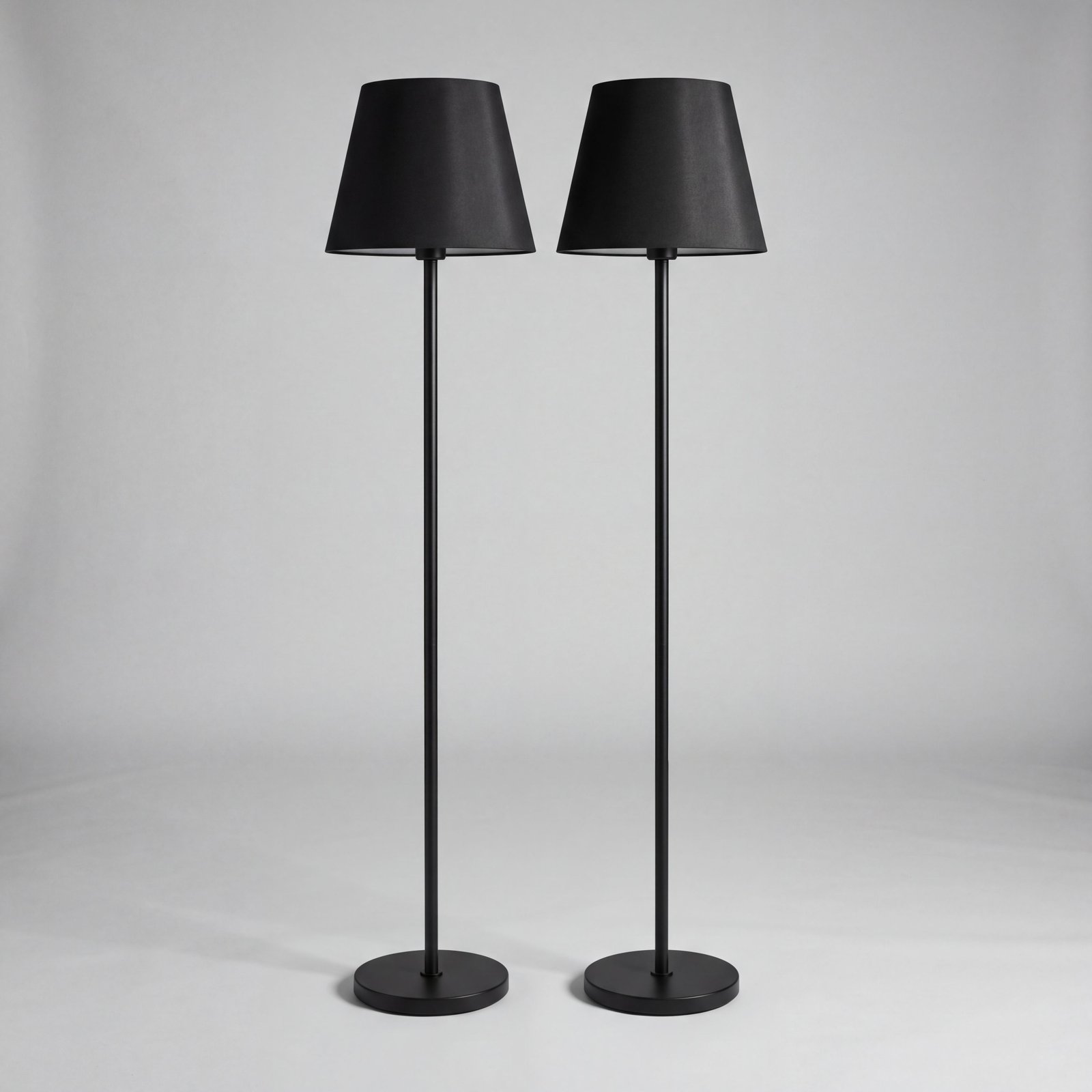 Floor Lamp Pair Steel
