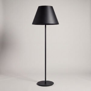 Floor Lamp Steel Cone Black