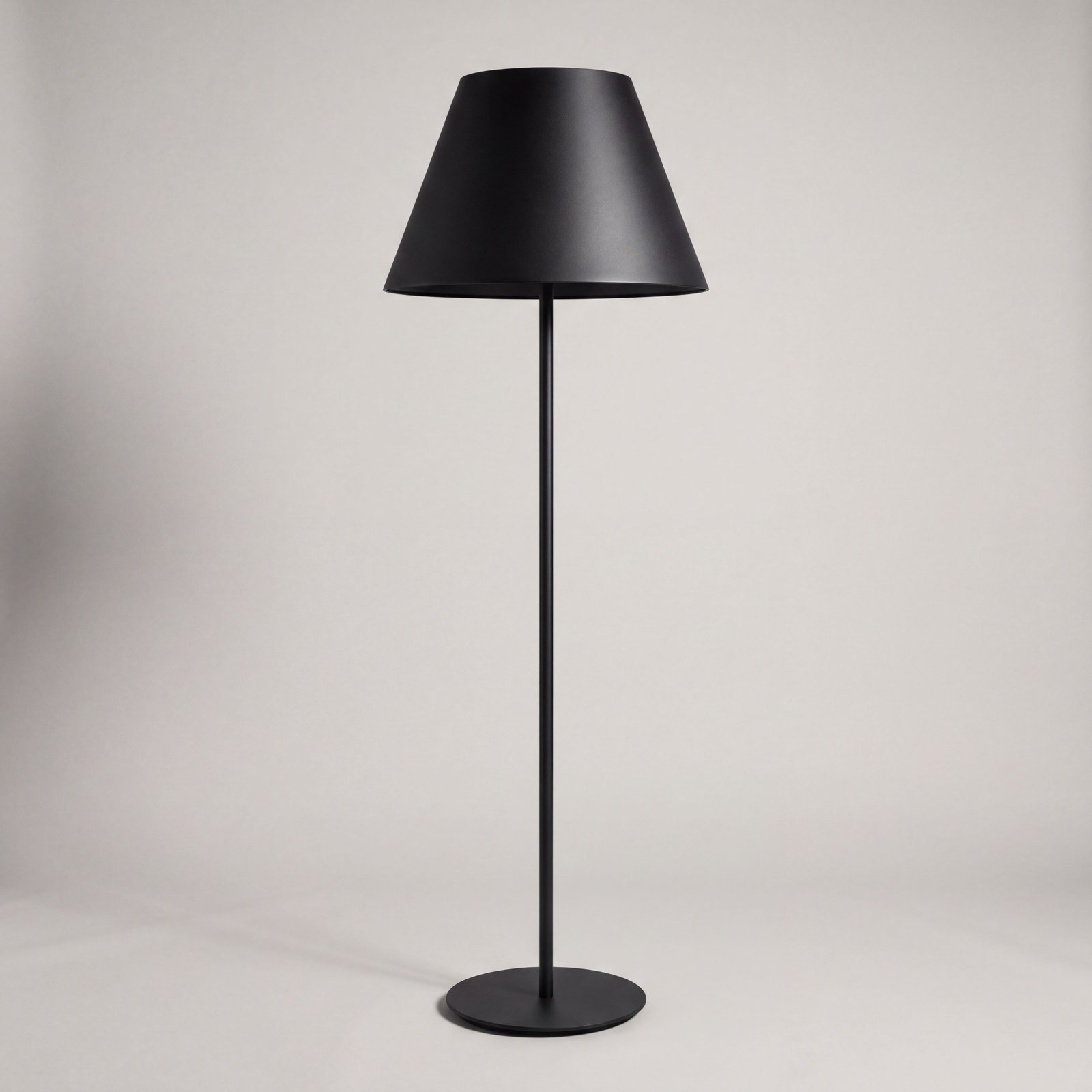 Floor Lamp Steel Cone Black