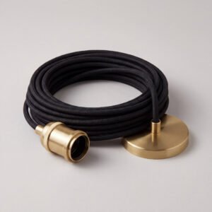 Pendant Cord Set 3m Brass