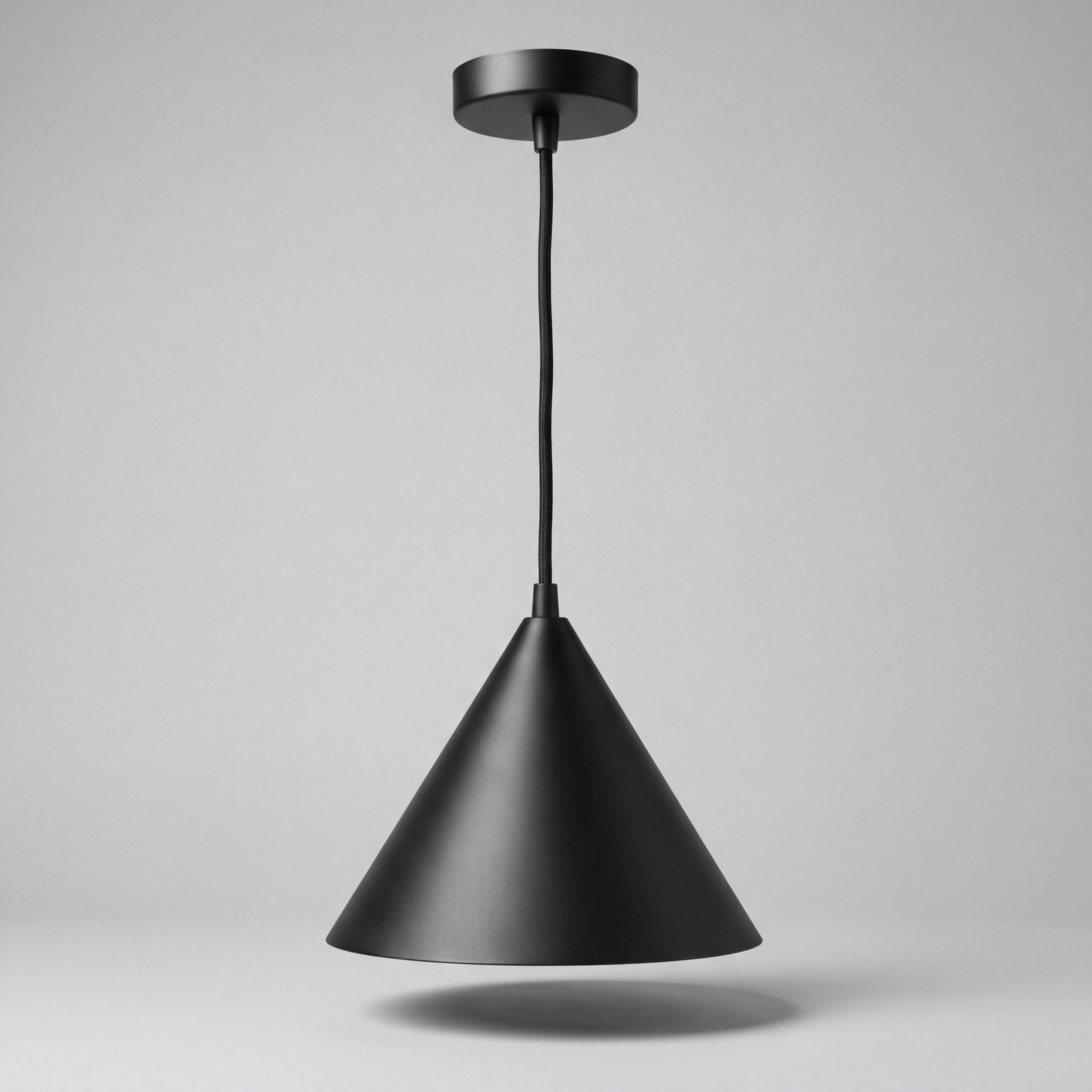 Pendant Steel Cone Black