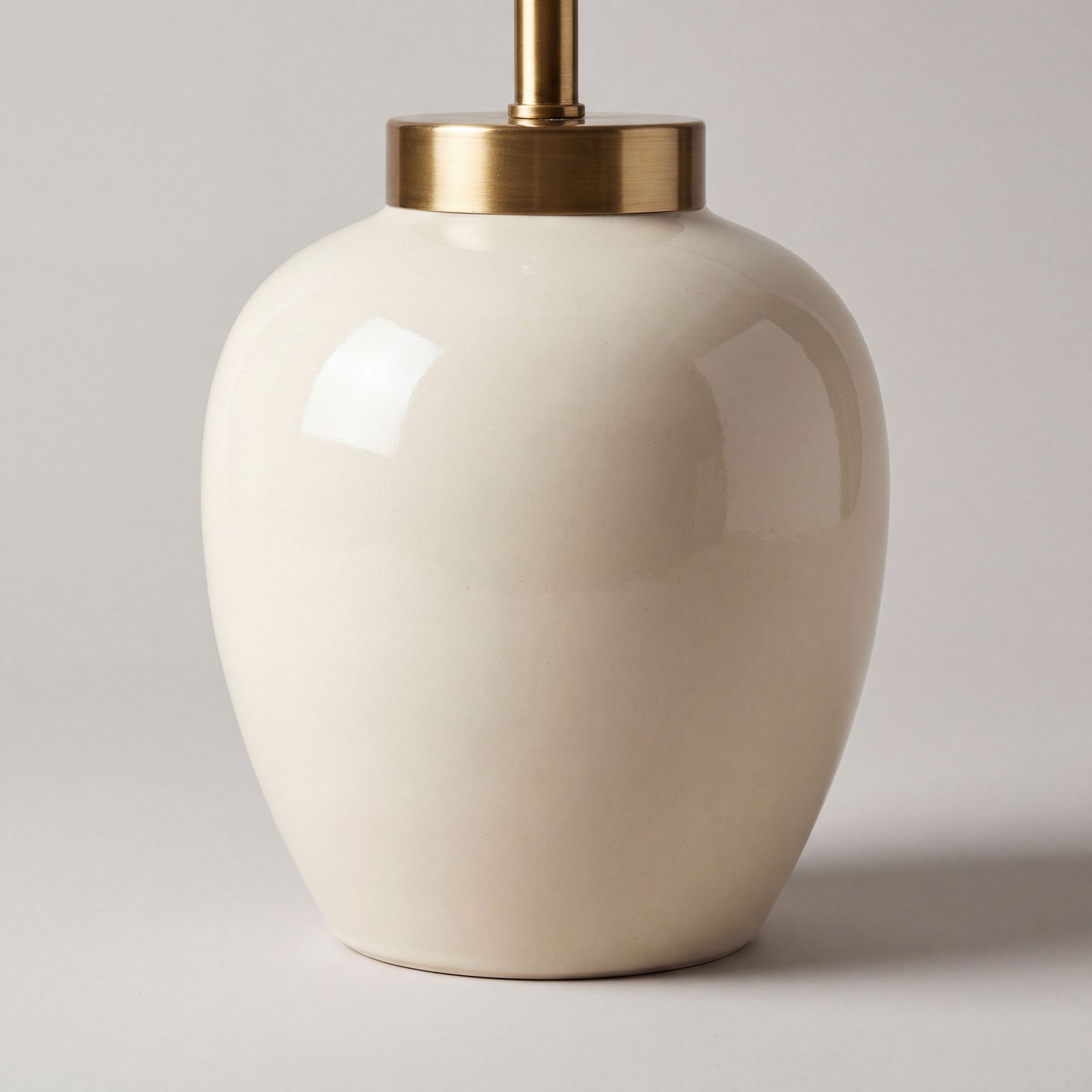 Table Lamp Base Ceramic Cream