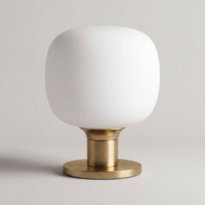Table Lamp Opal and Brass