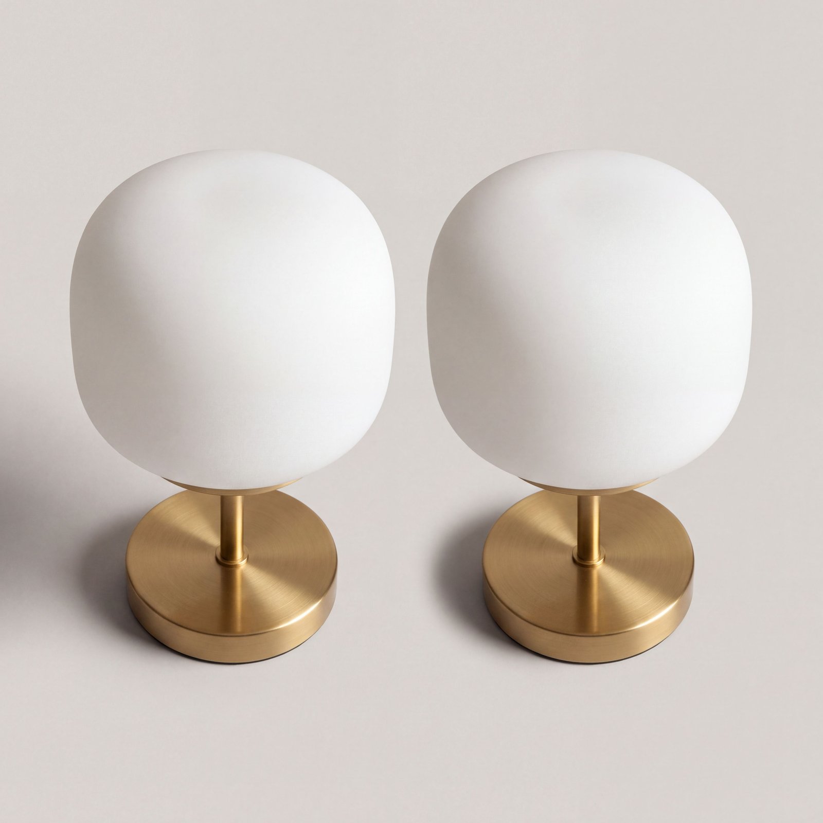 Table Lamp Pair Opal